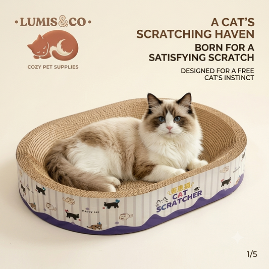 Premium Corrugated Cat Scratcher Bed & Lounge
